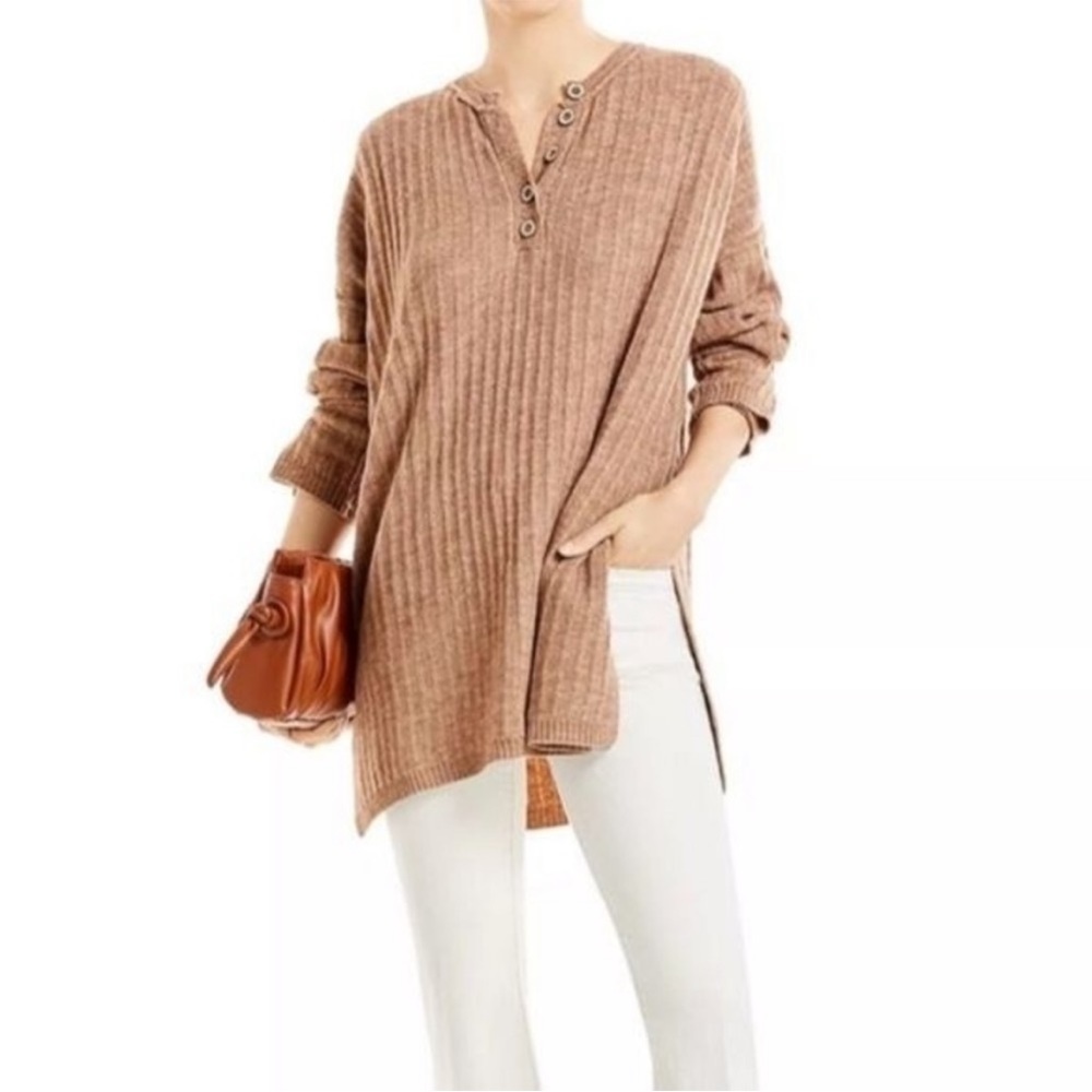 Free People Around The Clock Ribbed Tunic Sweater - Picture 3 of 16